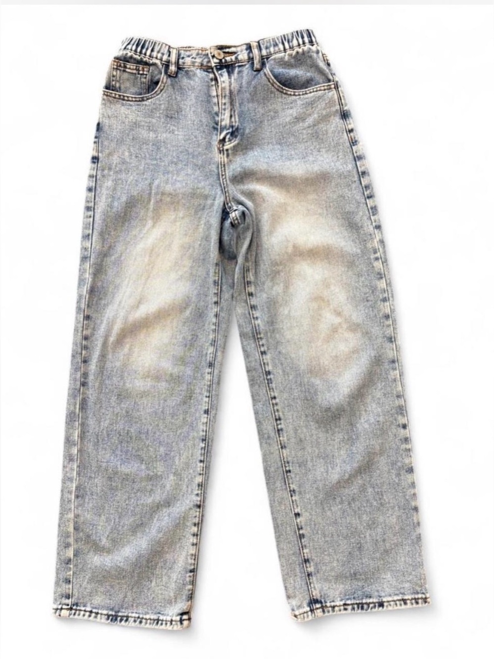 💜$5 BUNDLED- SHEIN Light Wash Relaxed Straight Girls Jeans